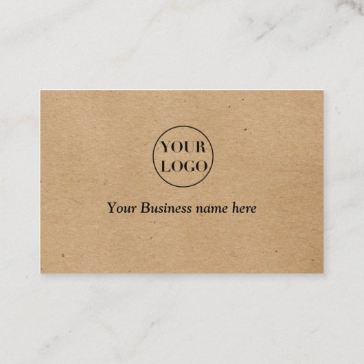 クラフト紙カスタムロゴ感謝していユー 名刺 (裏面)