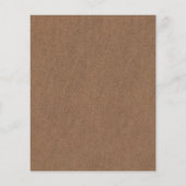 クラフト紙カップルのシャワー素朴招待状 (裏面)