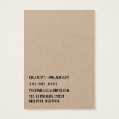 クラフト紙カード式多耳飾りディスプレイカード (裏面)