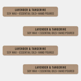 クラフト紙キャンドル不正開封防止シールラベル ラベル