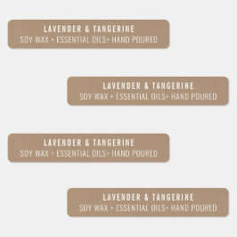 クラフト紙キャンドル不正開封防止シールラベル ラベル