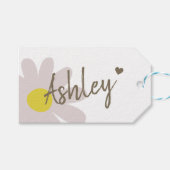 クラフト紙シンプルプレーン手作りギフトシグネチャー ギフトタグ (正面(横))