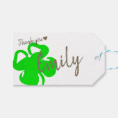 クラフト紙シンプルプレーン手作りギフトシグネチャー ギフトタグ (正面(横))