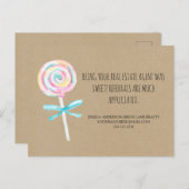 クラフト紙スイートトリート実在エテート紹介 ポストカード (正面/裏面)