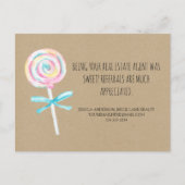 クラフト紙スイートトリート実在エテート紹介 ポストカード (正面)