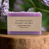 クラフト紙スタイルミニマリストソープベリーバンド 招待状ベリーバンド