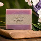 クラフト紙スタイルミニマリストソープベリーバンド 招待状ベリーバンド