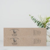 クラフト紙スタイルヤギの乳石鹸ベリーバンド 招待状 (スタンド正面)