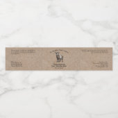 クラフト紙スタイルヤギ乳化粧品瓶ラベル ペットボトルラベル (シングルラベル)