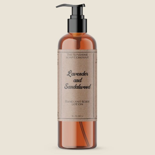 クラフト紙スタイル化粧品ボトルラベル スパークリングワインラベル