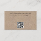 クラフト紙スタイル名刺 名刺 (裏面)