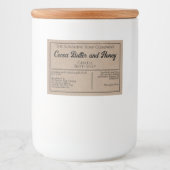 クラフト紙スタイル防水ソープボックスラベル フードラベル (正面)