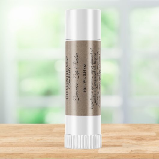 クラフト紙スタイル防水リップバールラベル ラベル