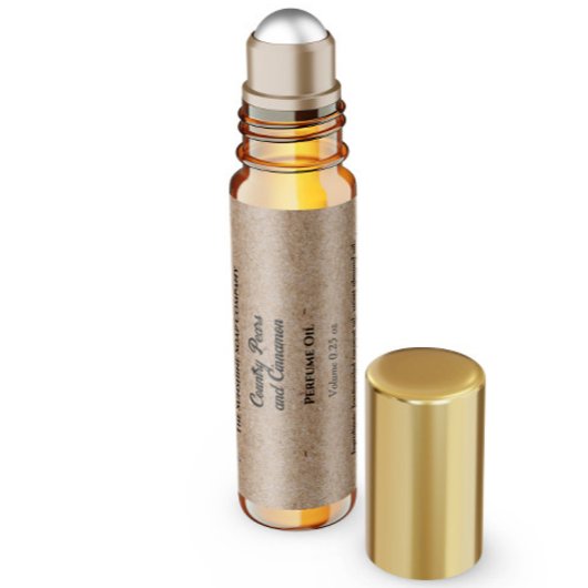 クラフト紙スタイル香水ローラーボトルラベル ペットボトルラベル