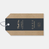 クラフト紙ドーナツギフトラベル ギフトタグ (裏面横)