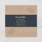 クラフト紙ドーナツスクエアビジネスカード スクエア名刺 (裏面)