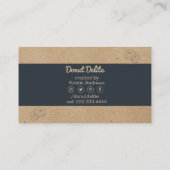 クラフト紙ドーナツ名刺 名刺 (裏面)