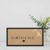 クラフト紙ハートロゴギフト券 (スタンド正面)