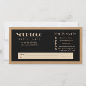 クラフト紙ハートロゴギフト券 (裏面)