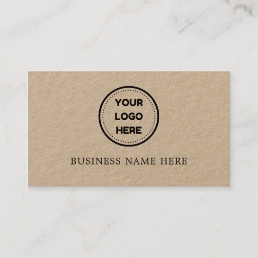 クラフト紙ビジネスロゴ店サロンコーヒーショップ ロイヤリティカード (裏面)
