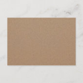 クラフト紙ピーチ花模様 |の結婚アドバイス アドバイスカード (裏面)