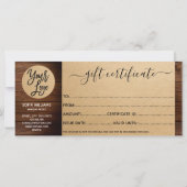 クラフト紙ファーム証明書ギフトカード追加ロゴ (裏面)