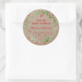 クラフト紙ホリデーキッチンカニング |自家製 ラウンドシール (バッグ)