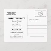 クラフト紙メイスンジャールフラワーズザデイト 案内ポストカード (裏面)