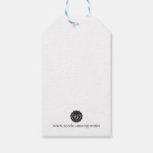 クラフト紙メッセージカード – ラブ ギフトタグ (裏面)