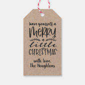 クラフト紙メリークリスマスギフトラベル ギフトタグ (裏面)