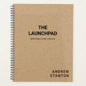 クラフト紙モダンシンプルボーイ卒業ギフト プランナー手帳 (正面)