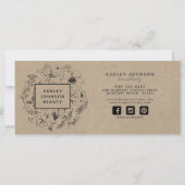 クラフト紙モダン植物性ギフト証書 (裏面)