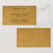 クラフト紙ルックエレガントモダンユニークカンパニー 名刺 (正面/裏面)