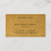 クラフト紙ルックエレガントモダンユニークカンパニー 名刺 (正面)