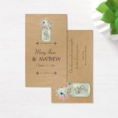 クラフト紙ルッ素朴クメイソンジャーモダンフローラ (デスク)