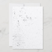 クラフト紙ロックンロールギター招待状 招待状 (裏面)