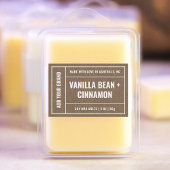 クラフト紙ワックスメルトモダンミニマリスト3x2"ラベル フードラベル