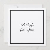 クラフト紙写真ギフト券テンプレート カード (裏面)