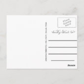 クラフト紙卒業 |日付3の写真を保存 ポストカード (裏面)