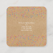 クラフト紙吹雪 スクエア名刺 (裏面)