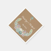 クラフト紙多糖結婚類の紙ナプキンス スタンダードカクテルナプキン (角)