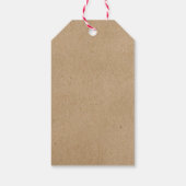 クラフト紙小さなかぼちゃの女の子の赤ちゃんシャワー ギフトタグ (裏面)