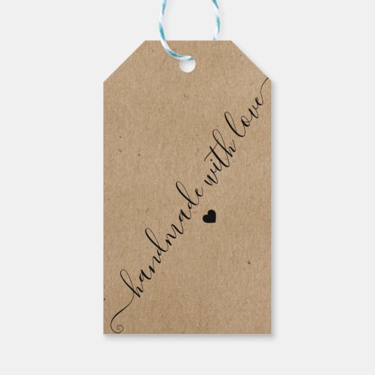 クラフト紙感謝していフローラギフトラベル ギフトタグ (裏面)