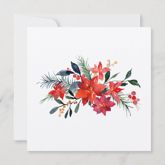 クラフト紙水の色のリースから私たちの新しいホーム カード (裏面)