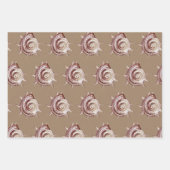 クラフト紙水の色シーシェルバイザシーショア ラッピングペーパーシート (正面)