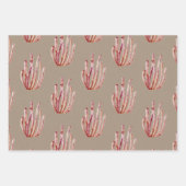 クラフト紙水彩サンゴ礁 ラッピングペーパーシート (正面)