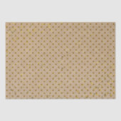 クラフト紙水玉模様金ゴールドスターティッシュペーパー 薄葉紙 (正面)