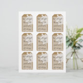 クラフト紙結婚ズ:スパークラーメッセージカード (スタンド正面)