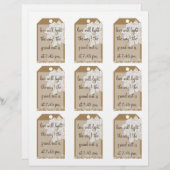 クラフト紙結婚ズ:スパークラーメッセージカード (正面/裏面)