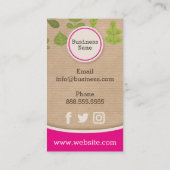 クラフト紙自然名刺 名刺 (裏面)